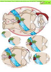 Cheeky Santa Doodles Pyramage