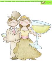 Wedding Drink Doodles Large Image