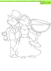 Wedding Drink Doodles Digital Stamp
