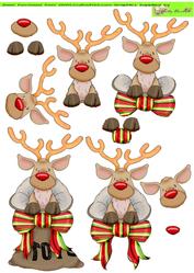 Sack'o Reindeer Doodles