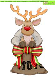 Sack'o Reindeer Doodles Large Image