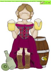 Beer Keller Doodles Large Image