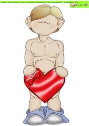 Cheeky Valentines Hunk Doodles Large Image