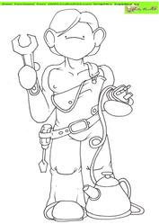 Mr Fix-it Doodles Digital Stamp