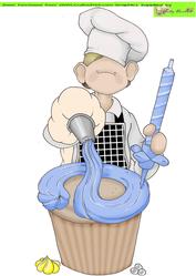Freshly Baked Doodles Large Image Blue Iced