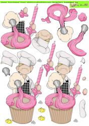 Freshly Baked Doodles Pink Iced