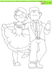 Rock and Roll Doodles Digital Stamp