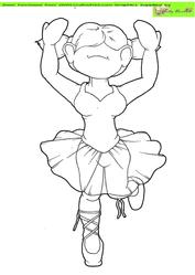 Pink Ballet Doodles Digital Stamp