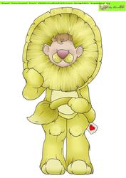 Teddy Lion Doodles Large Image
