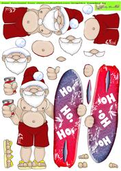 Surfs-up Santa