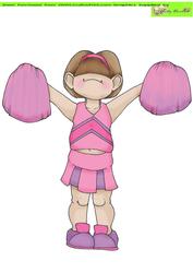Cheerleader Doodles Large Image