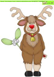 Reindeer Suit Doodles Large Image