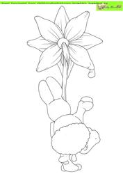 Daffy Bunny Doodles Digital Stamp (backside)