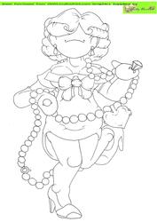 Diamonds and Pearls Doodles Digital Stamp