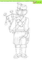 Bagpipe Doodles Digital Stamp Backside
