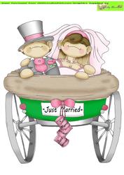 Wedding Carriage Doodles Large Image