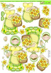 Daffodil Flower Seller Doodles
