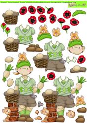 Make Your Own Bouquet Doodles Boy Poppy