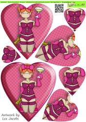 Tipsy Doodles Heart Pyramage