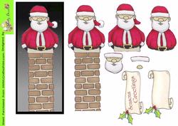 Santa Doodles Stuck in the Chimney