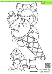 Enough for Two Doodles Digital Stamp