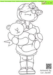 My Teddy Doodles Digital Stamp