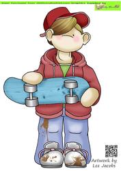 Skateboard Doodles Large Image