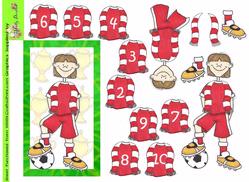 Football Doodles Ages 2-10 on Shirt