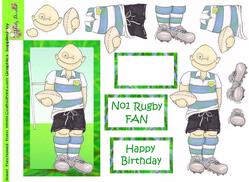 Rugby Doodles Blue Kit