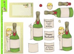 Champagne Doodles Step by Step
