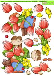 Bunch of Tulips Doodles