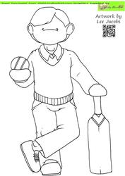 Cricketing Doodles Digital Stamp