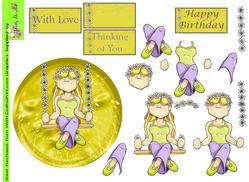 Swinging Daisy Doodles Step by Step