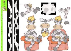 Sitting Cow Doodles