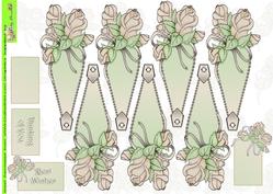 Rose Bud Doodles Fan