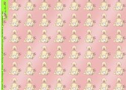 Baby Girl Doodles Background Paper