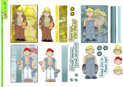 Hunk Doodles Toppers