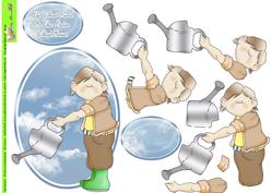 Watering Can Doodles Step by Step
