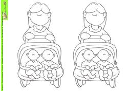 Twin Buggy Doodles Digital Stamp