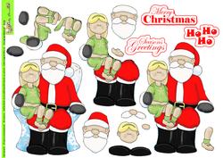 Santa and Girl Doodles