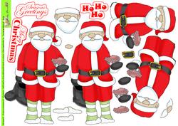 Mince Pie Santa Doodles