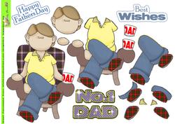Number One Dad Doodles