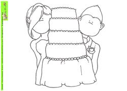 Wedding Cake Doodles Digital Stamp