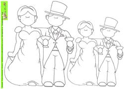 Wedding Toast Doodles Digital Stamp