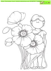 Poppy Doodles Digital Stamp