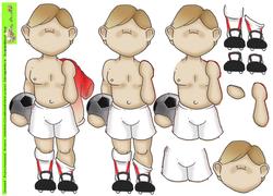 Football Hunk Doodles
