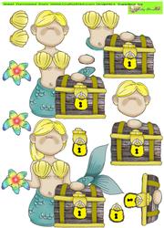 Mermaid Chest Doodles