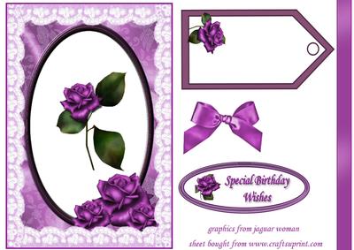 Purple Birthday Rose