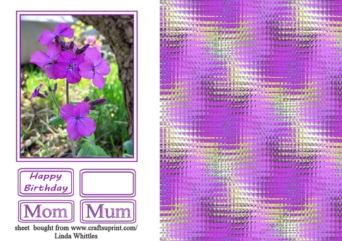 Purple Flower Topper