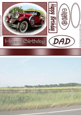 Vintage Car Red